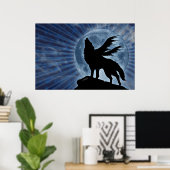 Winged Wolf Poster (Heimbüro)