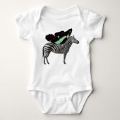 Winged Zebra Baby Bodysuit Baby Strampler (Vorderseite)