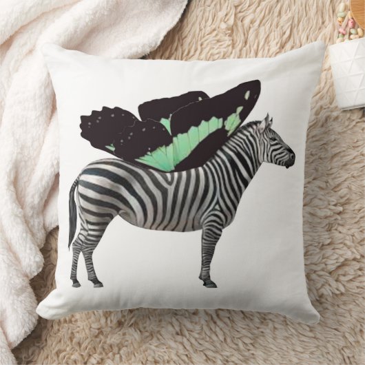 Winged Zebra Throw Kissen (Decke)