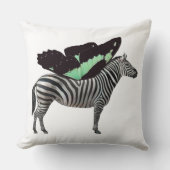 Winged Zebra Throw Kissen (Vorderseite)