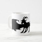 Winged Ziegen-Tasse Kaffeetasse (Vorderseite Links)