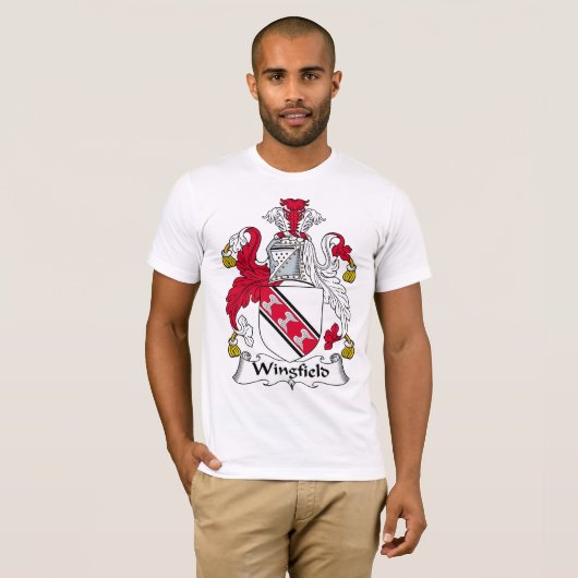 Wingfield Familienwappen T-Shirt (Vorne ganz)