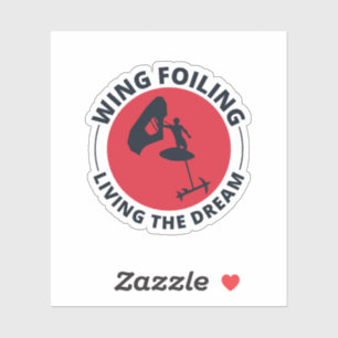 Wingfoiling Foilboarding Wind-powered surfing Aufkleber