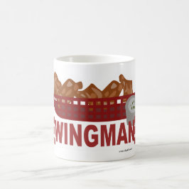 Wingman-Militär schaut Huhn-Slogan Kaffeetasse