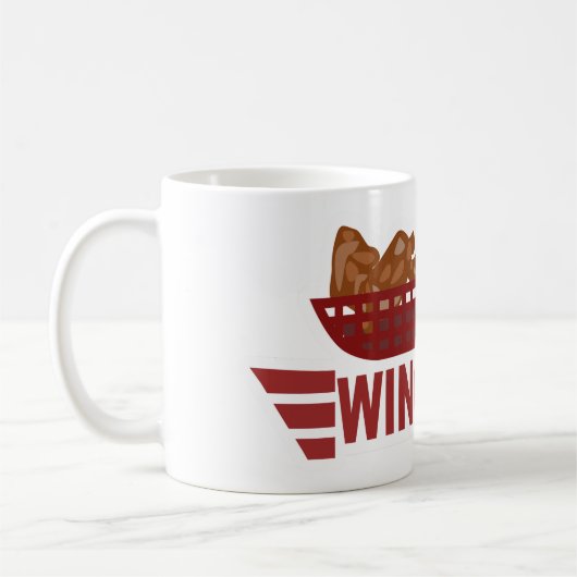 Wingman-Militär schaut Huhn-Slogan Kaffeetasse (Links)