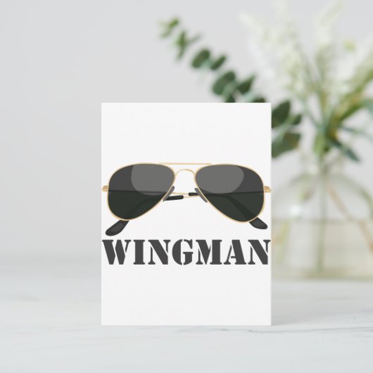 Wingman Postkarte (Stehend Vorderseite)