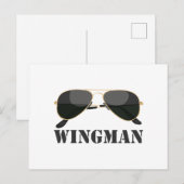 Wingman Postkarte (Vorne/Hinten)