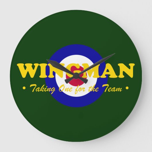 Wingman (RAF) Große Wanduhr (Vorderseite)