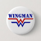 Wingman Single Typ Party Button (Vorderseite)