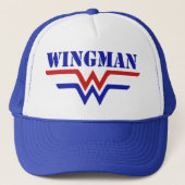 Wingman Single Typ Party Truckerkappe (Vorderseite)