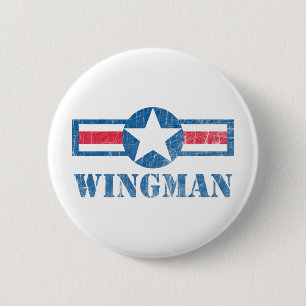 Wingman Vintag Button