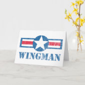 Wingman Vintag Karte (Gelbe Blume)