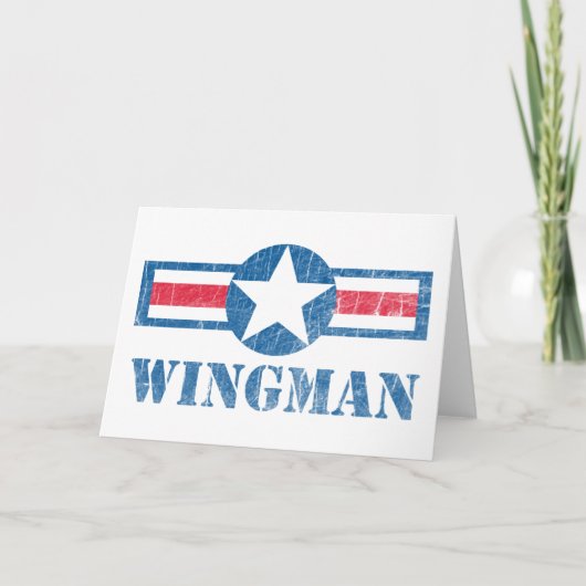 Wingman Vintag Karte (Vorderseite)