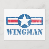 Wingman Vintag Postkarte (Vorderseite)