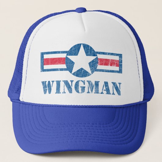 Wingman Vintag Truckerkappe (Vorderseite)