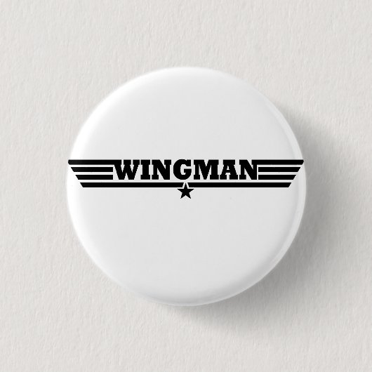 Wingman Wings Logo Button (Vorderseite)