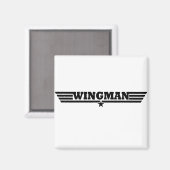 Wingman Wings Logo Magnet (Vorderseite/Rückseite)