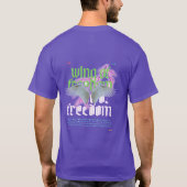 WingOfFreedomStayStrong&PowerOn Basic Dark T-Shirt (Rückseite)