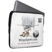 Wings4paws - Laptop-Sieb 13" Laptopschutzhülle (Vorne Rechts)