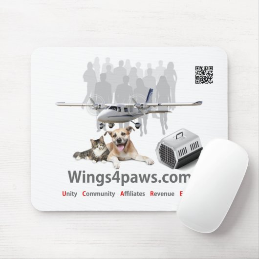 Wings4paws - Maus-Pad Mousepad (Mit Mouse)