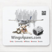 Wings4paws - Maus-Pad Mousepad (Vorne)