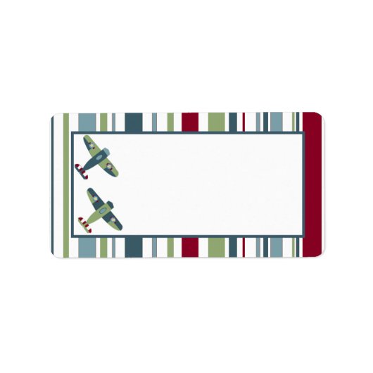 Wings Airplane-Mailadresse-Etikett Adressaufkleber (Vorne)