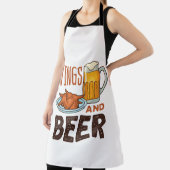 Wings and Beer Chicken Wings Drinking Schürze (InSitu)