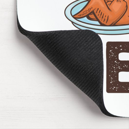 Wings and Bierhühner Wings Drinken Mousepad (Ecke)