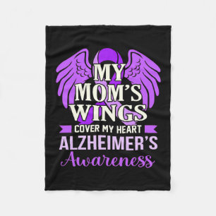 Wings Cover My Heart Alzheimerheimer-Bewusstseins- Fleecedecke