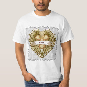 Wings Crown Christliches Kreuz T-Shirt