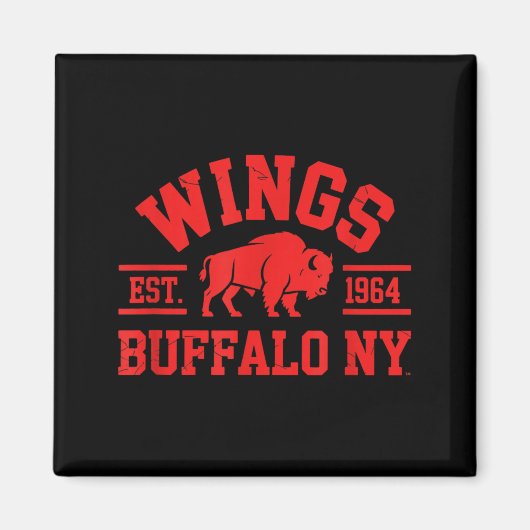 Wings Est 1964 Buffalo NY Magnet (Vorne)