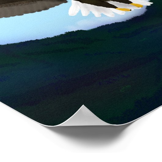 Wings & Fly Eagle Poster verbreiten (Ecke)