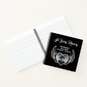Wings in Love Memory Funeral Condolence Book Notizblock (Innenseite)