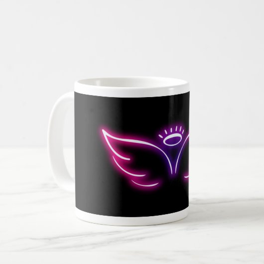 Wings Neon Kaffeetasse (Vorderseite Links)