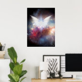Wings of Angel in Vivid Space Poster (Heimbüro)