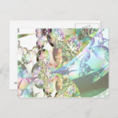 Wings of Angels - Celestite & Amethyst Crystals Postkarte (Vorne/Hinten)