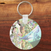 Wings of Angels - Celestite & Amethyst Crystals Schlüsselanhänger (Vorderseite)