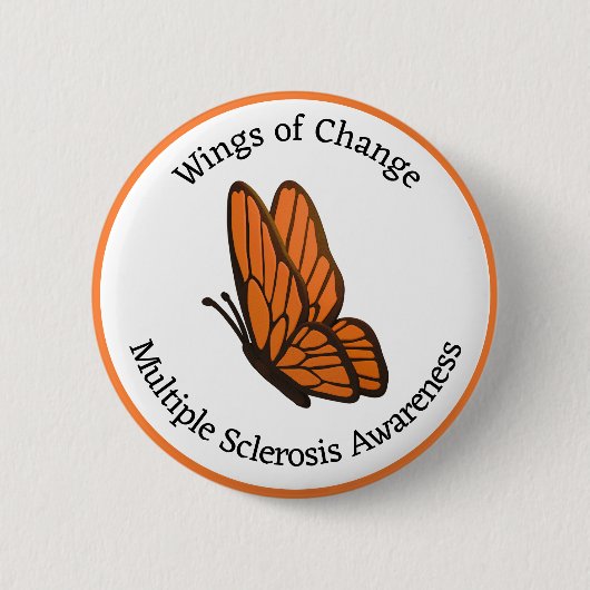 Wings of Change Multiple Sklerose Bewusstsein Button (Vorderseite)