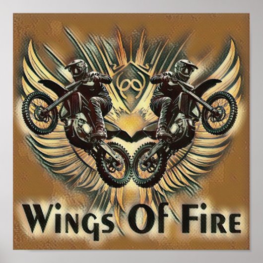 Wings of Fire Motocross Poster (Vorne)