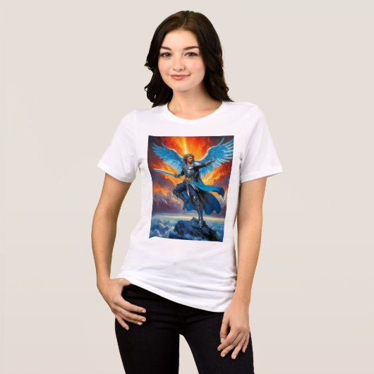 Wings of Glory Tri-Blend Shirt (Vorderseite voll)