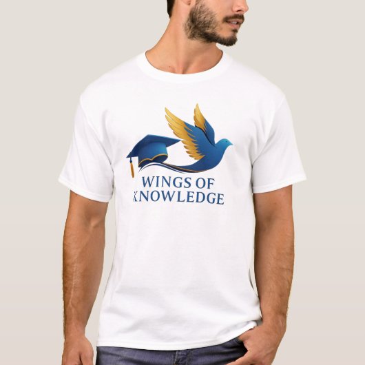 Wings of knoweledge - Graduation freedom emblem T-Shirt (Vorderseite)