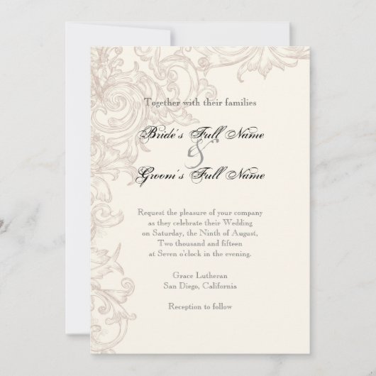Wings of Liebe Wedding Collection Einladung (Vorderseite)