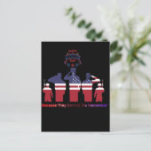 Wings of remembrance black postkarte (Stehend Vorderseite)