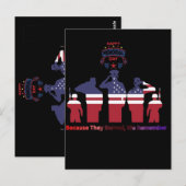 Wings of remembrance black postkarte (Vorne/Hinten)