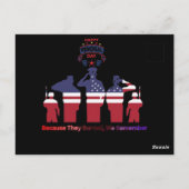 Wings of remembrance black postkarte (Rückseite)