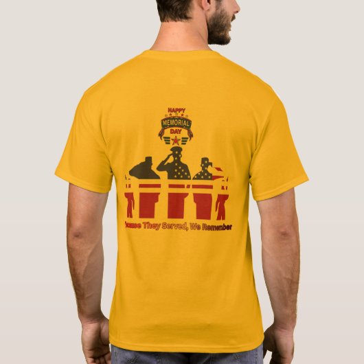 Wings of remembrance gold T-Shirt (Rückseite)