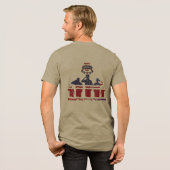 Wings of remembrance olive Tri-Blend shirt (Rückseite voll)