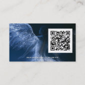 Wings of Starlight | Flügelengel QR-Code Visitenkarte (Vorderseite)