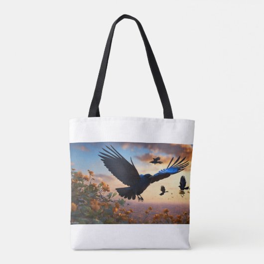 Wings of the Wind: The Crow and the Sparrow Tasche (Rückseite)