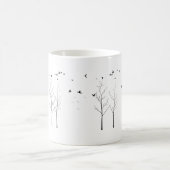 Wings of Tranquility – A Minimalist Nature Escape Kaffeetasse (Mittel)